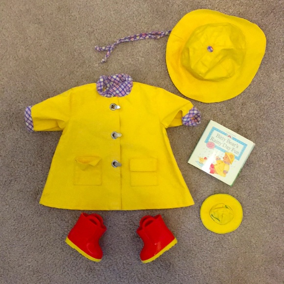 🇺🇸 American Girl Raincoat Gollosh Set - Picture 1 of 7